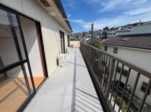 八王子市散田町、中古一戸建てのバルコニー画像です