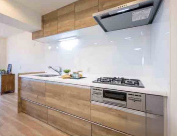 八王子市散田町、マンションのキッチン画像です