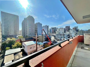 八王子市元横山町、マンションのバルコニー画像です