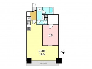 八王子市明神町、マンションの間取り画像です