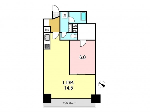 八王子市明神町、マンションの間取り画像です