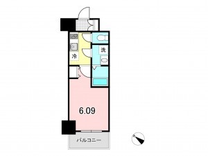八王子市明神町、マンションの間取り画像です