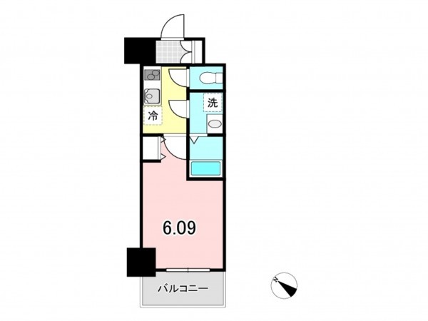 八王子市明神町、マンションの間取り画像です