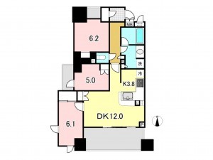 八王子市寺町、マンションの間取り画像です