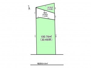 八王子市元横山町、土地の間取り画像です