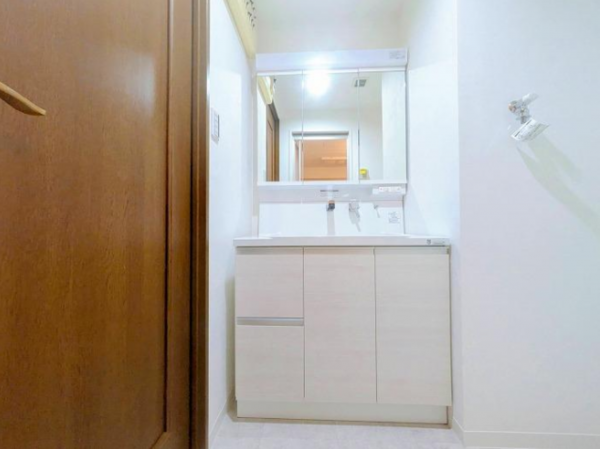 八王子市散田町、マンションの洗面画像です