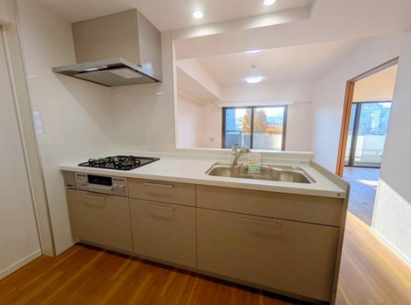 八王子市散田町、マンションのキッチン画像です