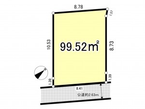 八王子市散田町、土地の間取り画像です