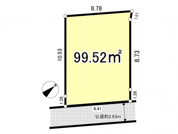 八王子市散田町、土地の間取り画像です
