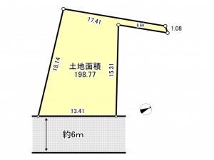 八王子市山田町、土地の間取り画像です