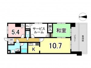 八王子市台町、マンションの間取り画像です
