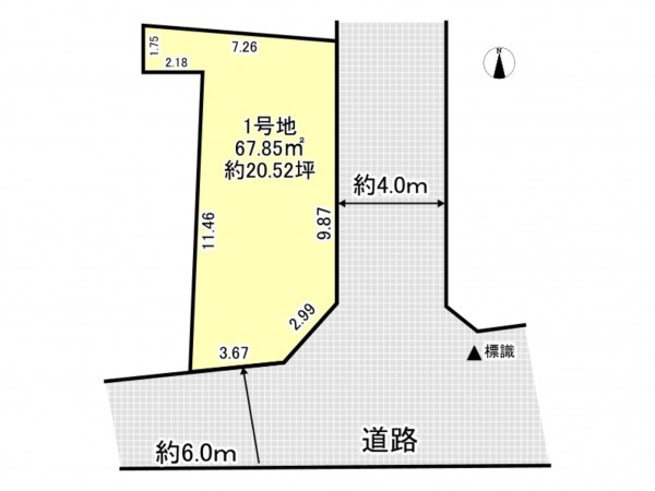 八王子市子安町、土地の間取り画像です
