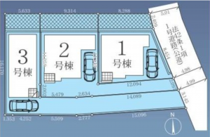 八王子市上野町、新築一戸建ての画像です