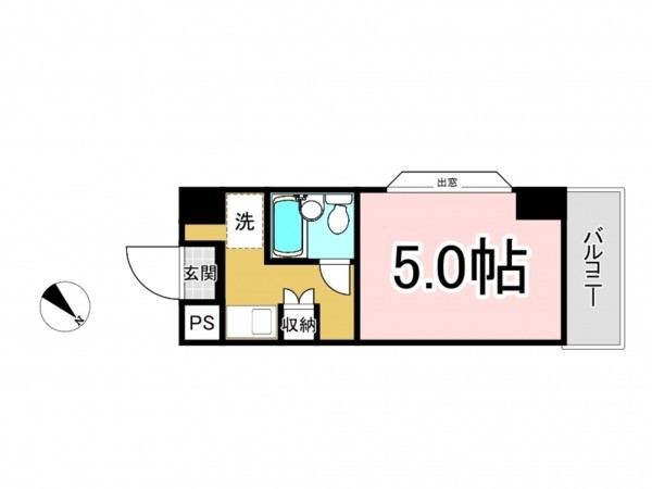 八王子市日吉町、マンションの間取り画像です