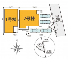 八王子市本町、新築一戸建ての画像です
