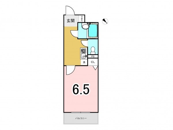 八王子市山田町、マンションの間取り画像です