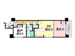 八王子市南町、マンションの間取り画像です