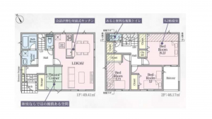 八王子市宮下町、新築一戸建ての間取り画像です