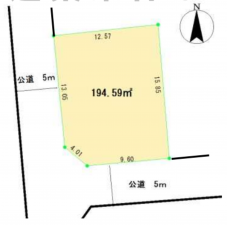 八王子市西寺方町、土地の間取り画像です