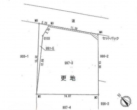 八王子市犬目町、土地の間取り画像です