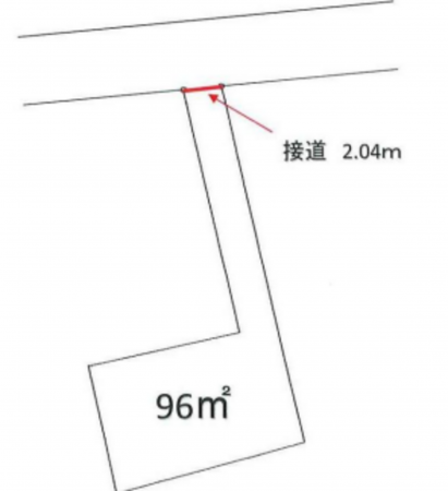 八王子市楢原町、土地の間取り画像です