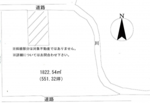 八王子市南浅川町、土地の間取り画像です