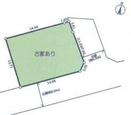 八王子市北野台、土地の間取り画像です