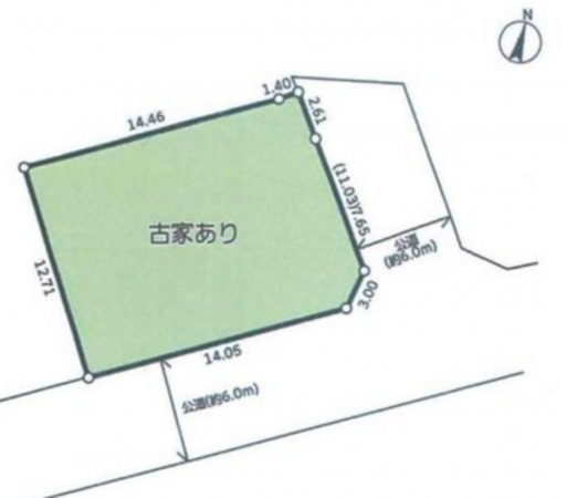 八王子市北野台、土地の間取り画像です