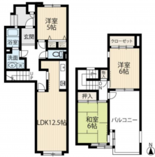 八王子市寺田町、マンションの間取り画像です