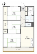 八王子市狭間町、マンションの間取り画像です