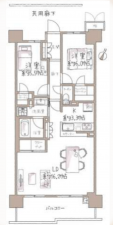 八王子市東浅川町、マンションの間取り画像です