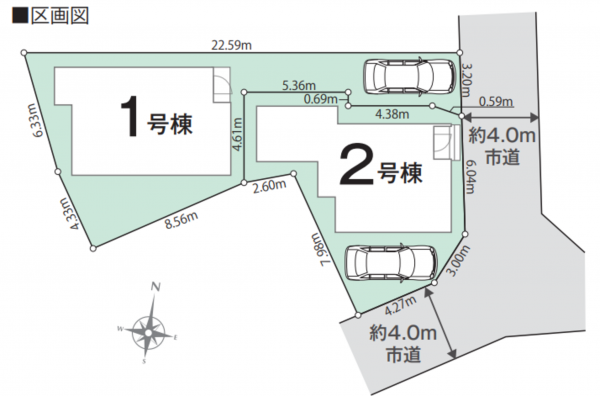 八王子市万町、新築一戸建ての画像です