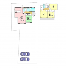 八王子市横川町、中古一戸建ての間取り画像です