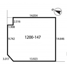 八王子市北野台、土地の間取り画像です