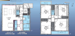 八王子市長沼町、新築一戸建ての間取り画像です