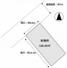 八王子市館町、土地の間取り画像です