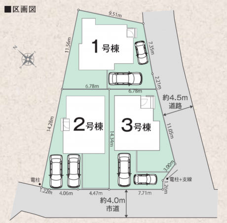 八王子市犬目町、新築一戸建ての画像です