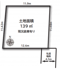 八王子市西寺方町、中古一戸建ての間取り画像です