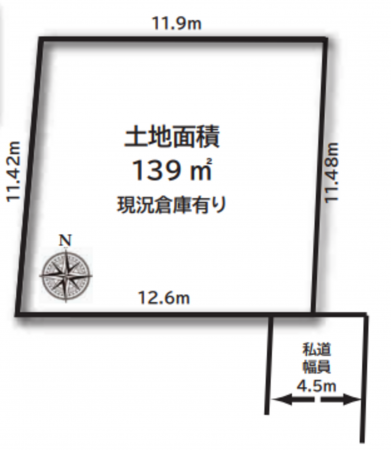 八王子市西寺方町、中古一戸建ての間取り画像です