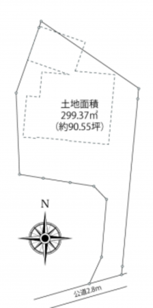 八王子市泉町、中古一戸建ての間取り画像です