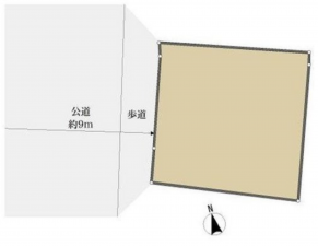 八王子市館町、土地の間取り画像です