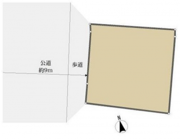 八王子市館町、土地の間取り画像です