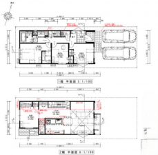 八王子市椚田町、新築一戸建ての間取り画像です