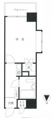 八王子市八木町、マンションの間取り画像です