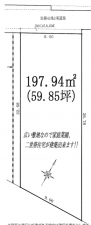八王子市元八王子町、土地の間取り画像です