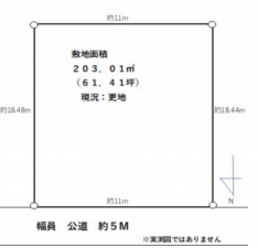 八王子市元八王子町、土地の間取り画像です