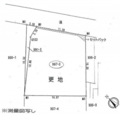 八王子市犬目町、土地の間取り画像です