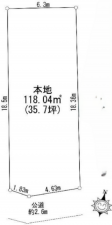 八王子市元八王子町、土地の間取り画像です