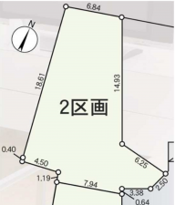 八王子市長房町、土地の間取り画像です