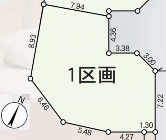 八王子市長房町、土地の間取り画像です
